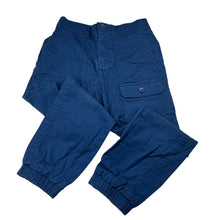 Load image into Gallery viewer, Boys Country Road, blue stretch cotton casual pants, elasticated, Inside leg: 45cm, GUC, size 7,  