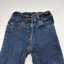Load image into Gallery viewer, Girls Next, dark stretch denim jeans, adjustable, Inside leg: 27cm, GUC, size 1,  