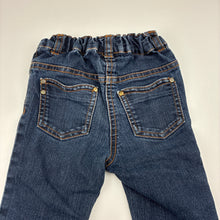 Load image into Gallery viewer, Girls Next, dark stretch denim jeans, adjustable, Inside leg: 27cm, GUC, size 1,  