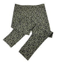 Load image into Gallery viewer, Girls Anko, green &amp; black flocked leggings, Inside leg: 56cm, EUC, size 12,  