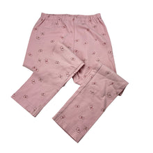 Load image into Gallery viewer, Girls Uniqlo, pink stretchy leggings, butterflies, Inside leg: 41cm, FUC, size 4,  
