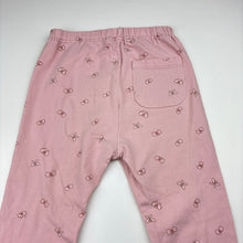 Load image into Gallery viewer, Girls Uniqlo, pink stretchy leggings, butterflies, Inside leg: 41cm, FUC, size 4,  