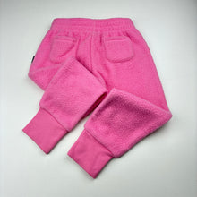 Load image into Gallery viewer, Girls Bonds, EXPLORER pink fleece track pants, elasticated, Inside leg: 37.5cm, EUC, size 3,  