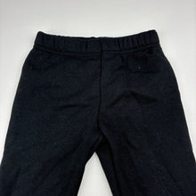 Load image into Gallery viewer, Girls Mango, black fleece lined leggings, Inside leg: 35cm, EUC, size 3,  