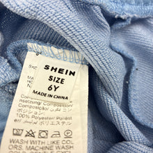 Load image into Gallery viewer, Unisex SHEIN, blue casual pants, elasticated, Inside leg: 44cm, GUC, size 6,  