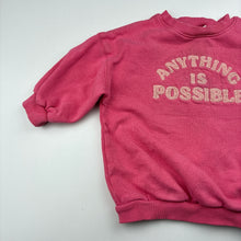 Load image into Gallery viewer, Girls Next, pink fleece lined sweater / jumper, FUC, size 1,  