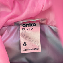 Load image into Gallery viewer, Girls Anko, pastel rainbow hooded vest / sleeveless jacket, GUC, size 4,  