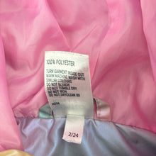 Load image into Gallery viewer, Girls Anko, pastel rainbow hooded vest / sleeveless jacket, GUC, size 4,  
