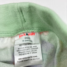 Load image into Gallery viewer, Unisex Jack &amp; Milly, fleece lined cotton track pants, elasticated, EUC, size 000,  