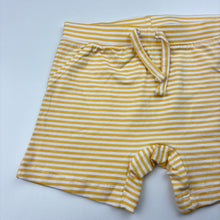 Load image into Gallery viewer, Unisex Anko, yellow stripe stretchy shorts, EUC, size 1,  