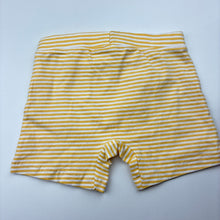 Load image into Gallery viewer, Unisex Anko, yellow stripe stretchy shorts, EUC, size 1,  