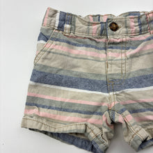 Load image into Gallery viewer, Unisex Carters, striped cotton shorts, adjustable, GUC, size 12 months,  
