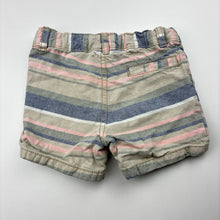 Load image into Gallery viewer, Unisex Carters, striped cotton shorts, adjustable, GUC, size 12 months,  