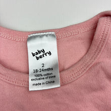 Load image into Gallery viewer, Girls Baby Berry, pink cotton bodysuit / romper, GUC, size 2,  