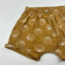 Load image into Gallery viewer, Unisex Next, cotton shorts, elasticated, seashells, GUC, size 0,  