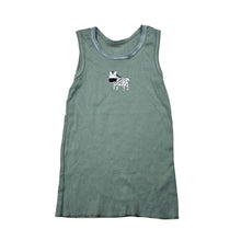Load image into Gallery viewer, Unisex Anko, cotton singlet top, zebra, GUC, size 2,  