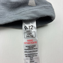 Load image into Gallery viewer, Unisex George, grey cotton romper, GUC, size 0,  