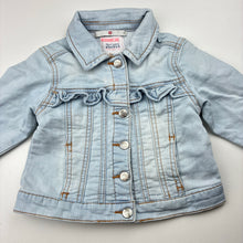 Load image into Gallery viewer, Girls Target, stretch knit denim jacket, poppers, FUC, size 2,  