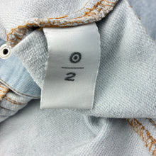 Load image into Gallery viewer, Girls Target, stretch knit denim jacket, poppers, FUC, size 2,  