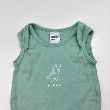 Load image into Gallery viewer, Unisex Anko, soft cotton singletsuit romper, dinosaur, EUC, size 000,  