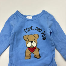 Load image into Gallery viewer, Boys Dymples, stretchy bodysuit / romper, dog, EUC, size 0000,  