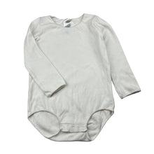 Load image into Gallery viewer, Unisex Bonds, white ribbed bodysuit / romper, GUC, size 2,  