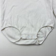 Load image into Gallery viewer, Unisex Bonds, white ribbed bodysuit / romper, GUC, size 2,  