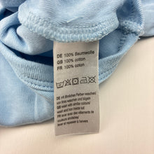 Load image into Gallery viewer, Boys BORNINO, blue cotton bodysuit / romper, EUC, size 0-1,  
