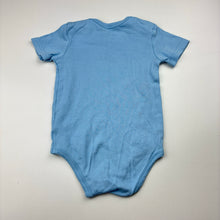 Load image into Gallery viewer, Boys BORNINO, blue cotton bodysuit / romper, EUC, size 0-1,  