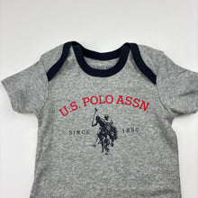 Load image into Gallery viewer, Boys US Polo Assn, soft cotton bodysuit / romper, GUC, size 00,  