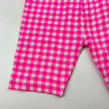 Load image into Gallery viewer, Girls Mango, bright pink &amp; white check shorts, elasticated, GUC, size 3,  