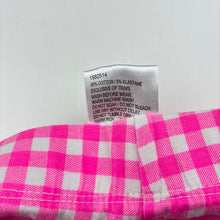 Load image into Gallery viewer, Girls Mango, bright pink &amp; white check shorts, elasticated, GUC, size 3,  