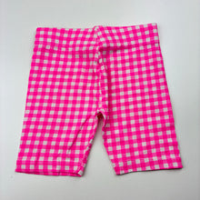 Load image into Gallery viewer, Girls Mango, bright pink &amp; white check shorts, elasticated, GUC, size 3,  
