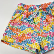 Load image into Gallery viewer, Girls Anko, colourful floral cotton shorts, elasticated, EUC, size 4,  