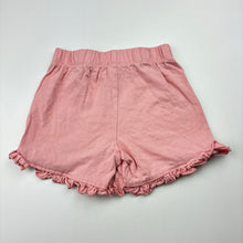 Load image into Gallery viewer, Girls George, pink cotton shorts, elasticated, GUC, size 1,  