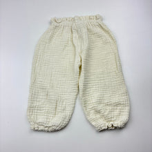 Load image into Gallery viewer, Girls OH + CO, crinkle cotton pants, elasticated, GUC, size 0-1,  