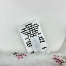 Load image into Gallery viewer, Girls Target, soft feel floral organic cotton singlet top, EUC, size 000,  