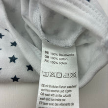 Load image into Gallery viewer, Unisex BORNINO, cotton bodysuit / romper, stars, EUC, size 0-1,  