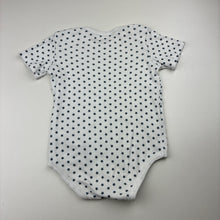 Load image into Gallery viewer, Unisex BORNINO, cotton bodysuit / romper, stars, EUC, size 0-1,  