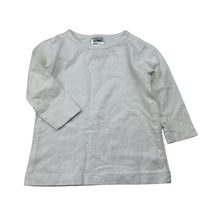 Load image into Gallery viewer, Unisex Anko, white cotton long sleeve tee / top, EUC, size 00,  