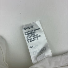 Load image into Gallery viewer, Unisex Anko, white cotton long sleeve tee / top, EUC, size 00,  