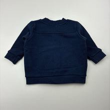 Load image into Gallery viewer, Unisex United Colors of Benetton, navy cotton zip up sweater, GUC, size 00,  