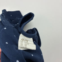 Load image into Gallery viewer, Girls H&amp;M, navy cotton short sleeve top, GUC, size 00,  