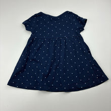 Load image into Gallery viewer, Girls H&amp;M, navy cotton short sleeve top, GUC, size 00,  