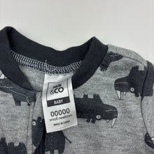 Load image into Gallery viewer, Boys Kids &amp; Co, soft feel zip coverall / romper, GUC, size 00000,  