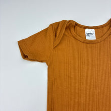 Load image into Gallery viewer, Unisex Anko, ribbed cotton bodysuit / romper, EUC, size 1,  