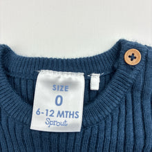 Load image into Gallery viewer, Unisex Sprout, ribbed knit long sleeve top, EUC, size 0,  