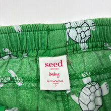Load image into Gallery viewer, Boys Seed, lightweight cotton shorts, elasticated, turtles, FUC, size 0,  