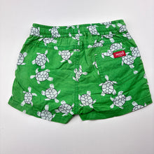 Load image into Gallery viewer, Boys Seed, lightweight cotton shorts, elasticated, turtles, FUC, size 0,  