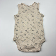 Load image into Gallery viewer, Unisex Dymples, stretchy bodysuit / romper, farmyard, EUC, size 0,  